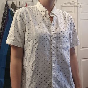 NWOT White Button-Up Shirt